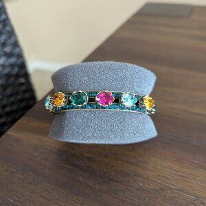 Heidi Daus-Jewel and Crown Cabochon Bangle Bracelet - New item never worn